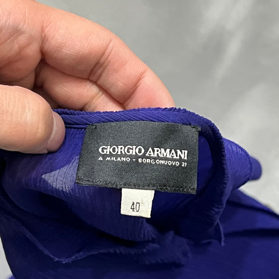  조르지오 아르마니 프릴 실크 블라우스 y15999 상품이미지7