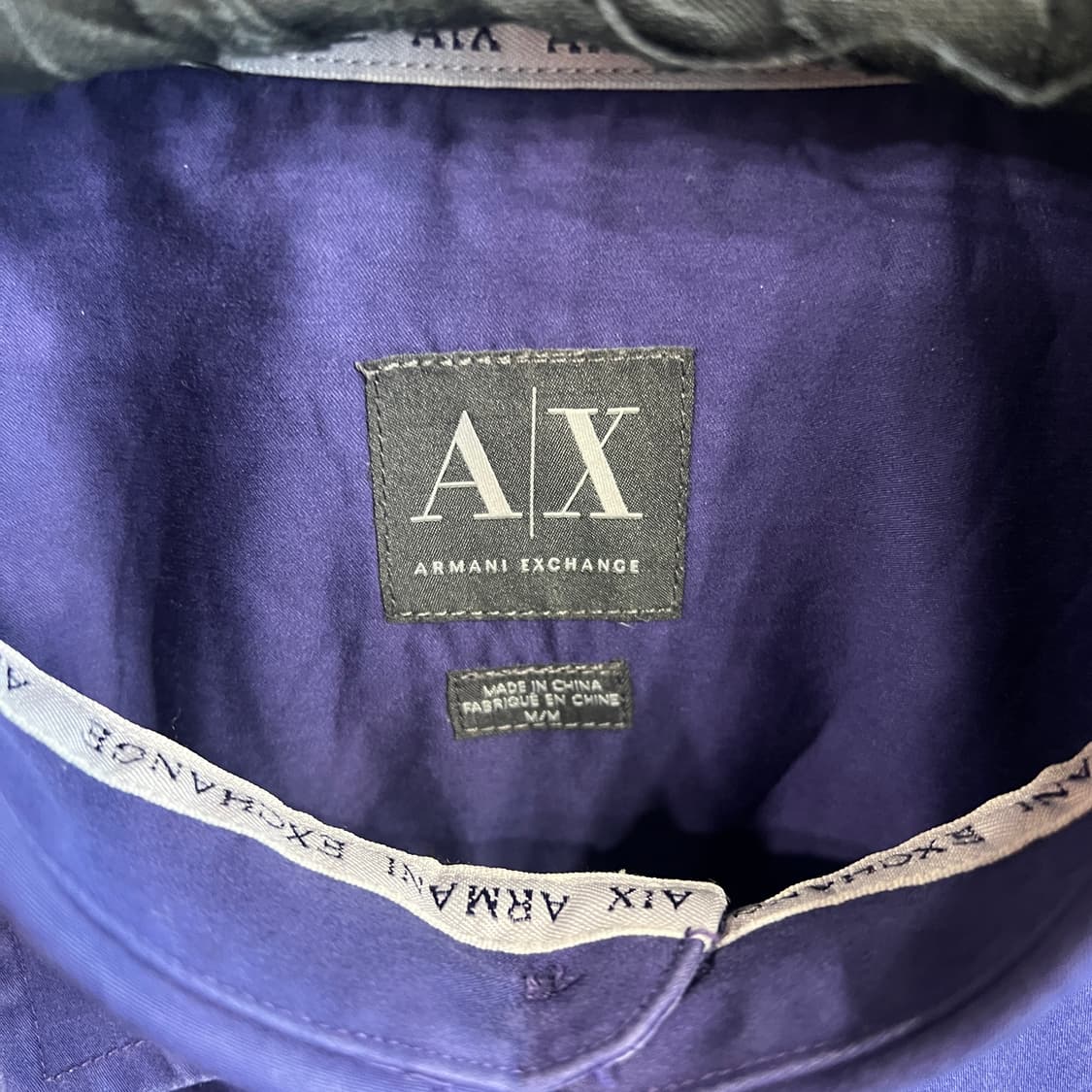 아르마니 익스체인지 퍼플 버튼업 셔츠 상품이미지9