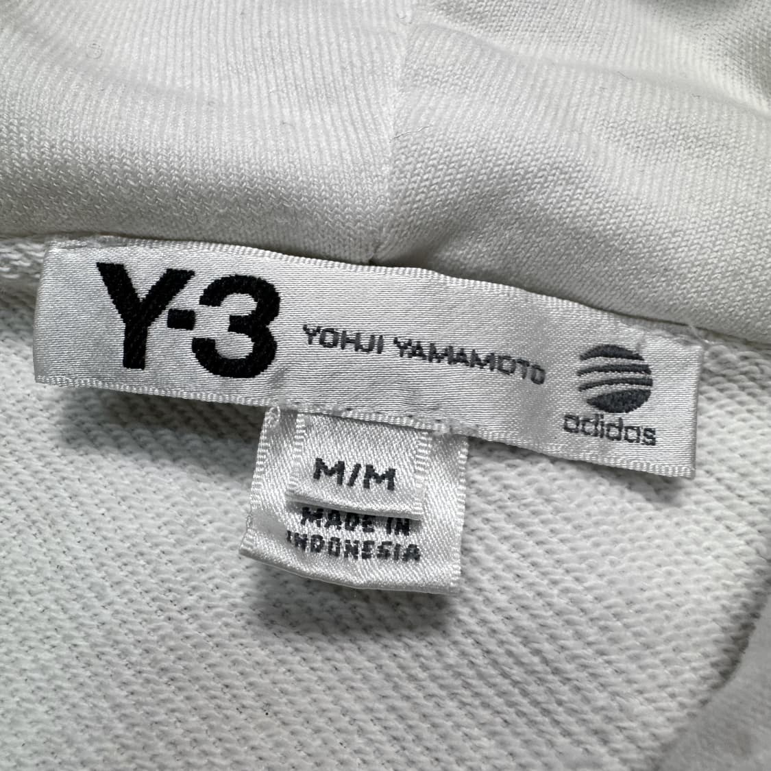 Name : Y-3 후드 빅로고 화이트컬러 투웨이 후드집업 :)  상품이미지3