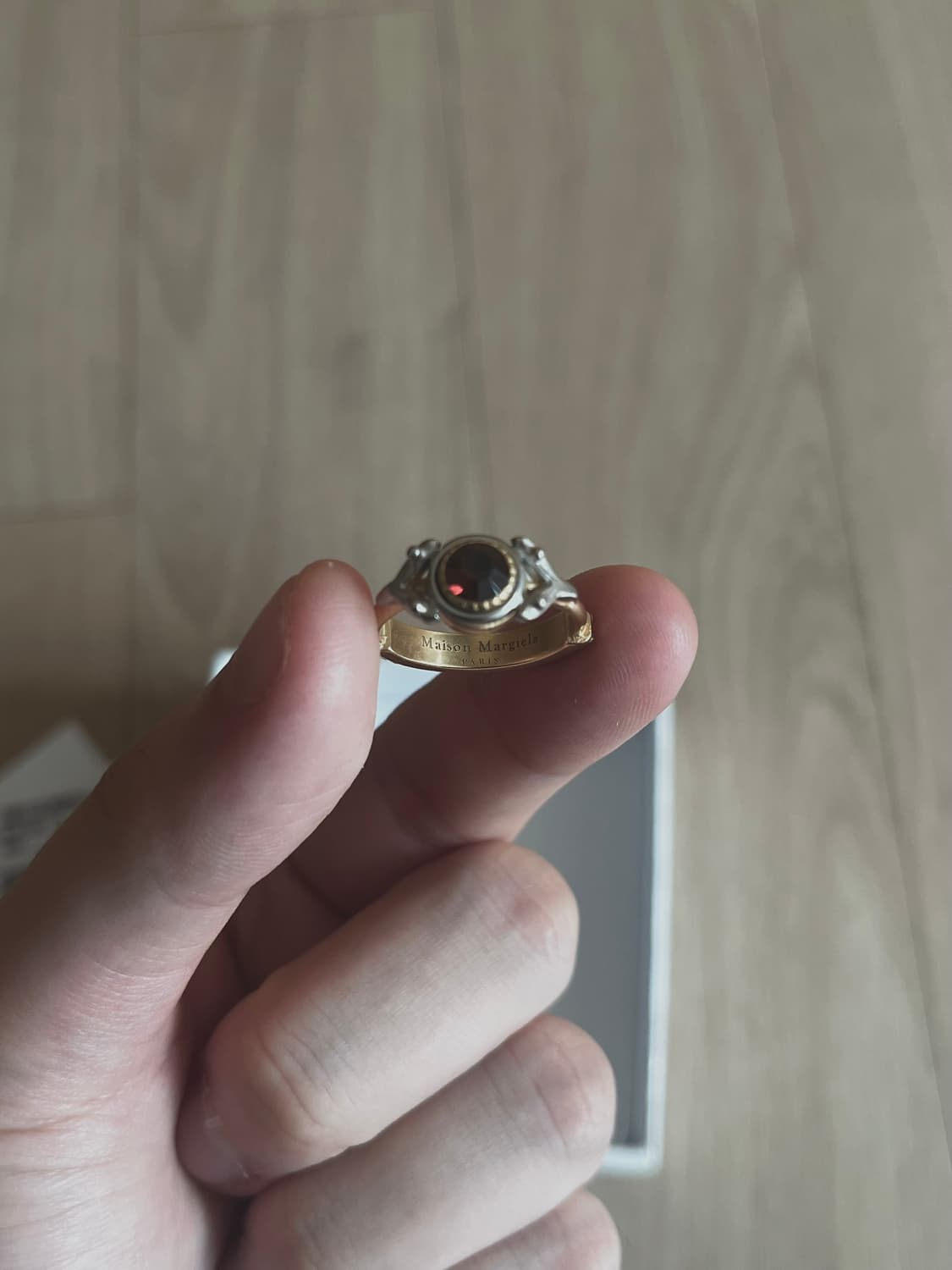 마르지엘라 가넷 팔라듐 링 상품이미지2