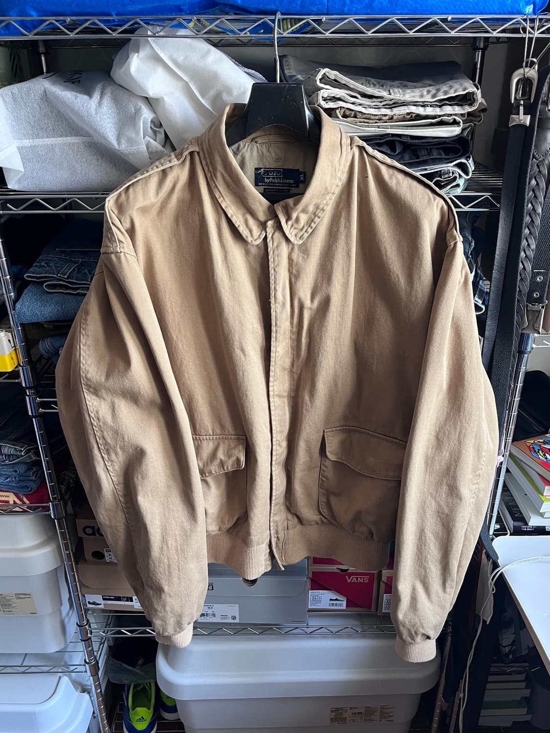 80s usa 폴로 a-2 봄버 자켓 상품이미지1