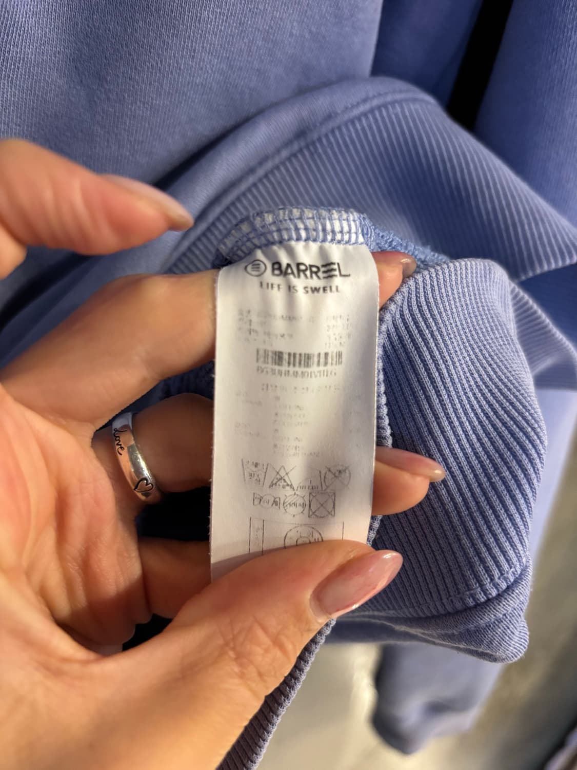 배럴 빅로고 맨투맨 L 상품이미지6