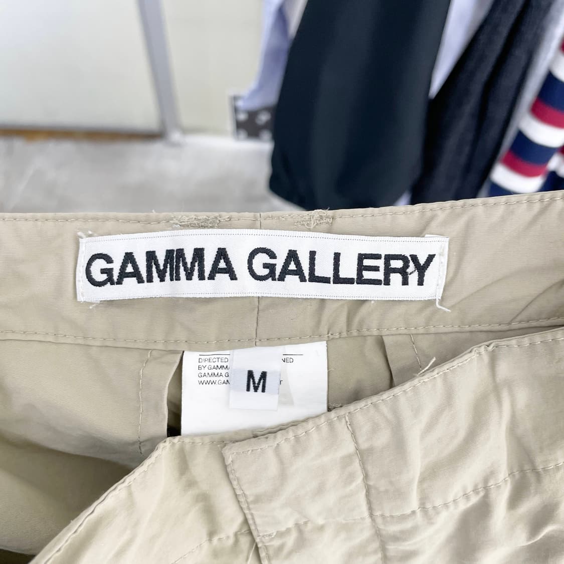 F1 감마갤러리(GAMMA GALLERY) 파라슈트 나일론 팬츠 베이지  상품이미지4