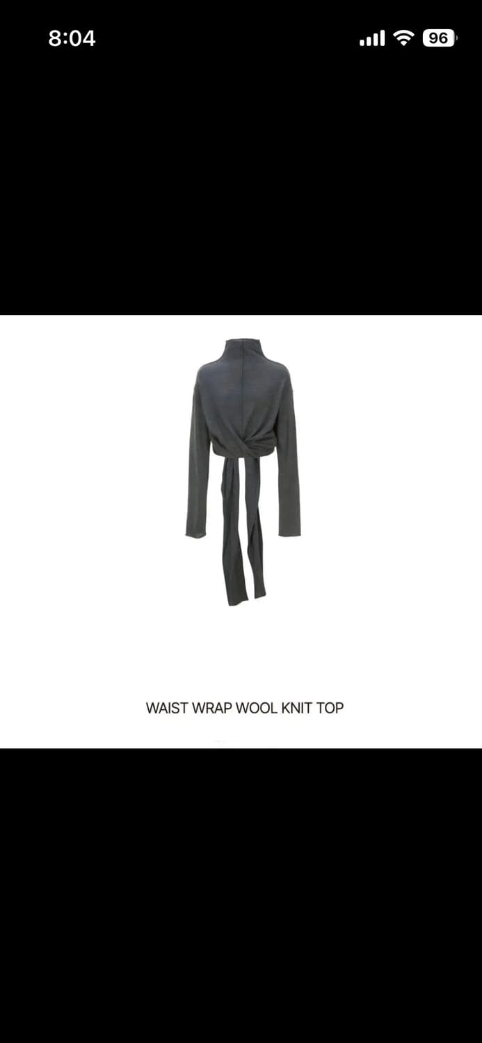 르917 웨이스트 울 랩 니트 36 사이즈 상품이미지1