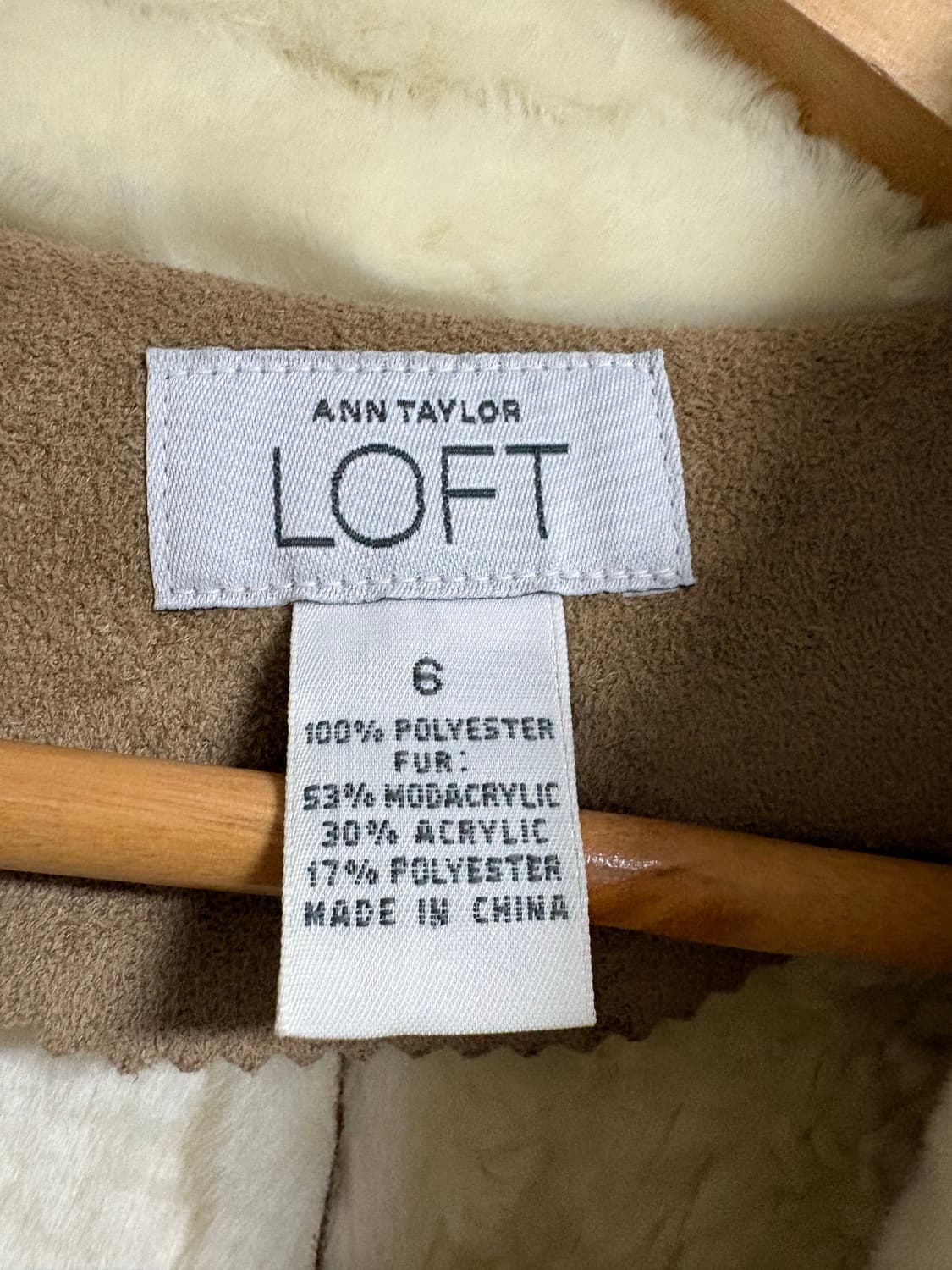 미국 loft 페이크퍼 무스탕 상품이미지6