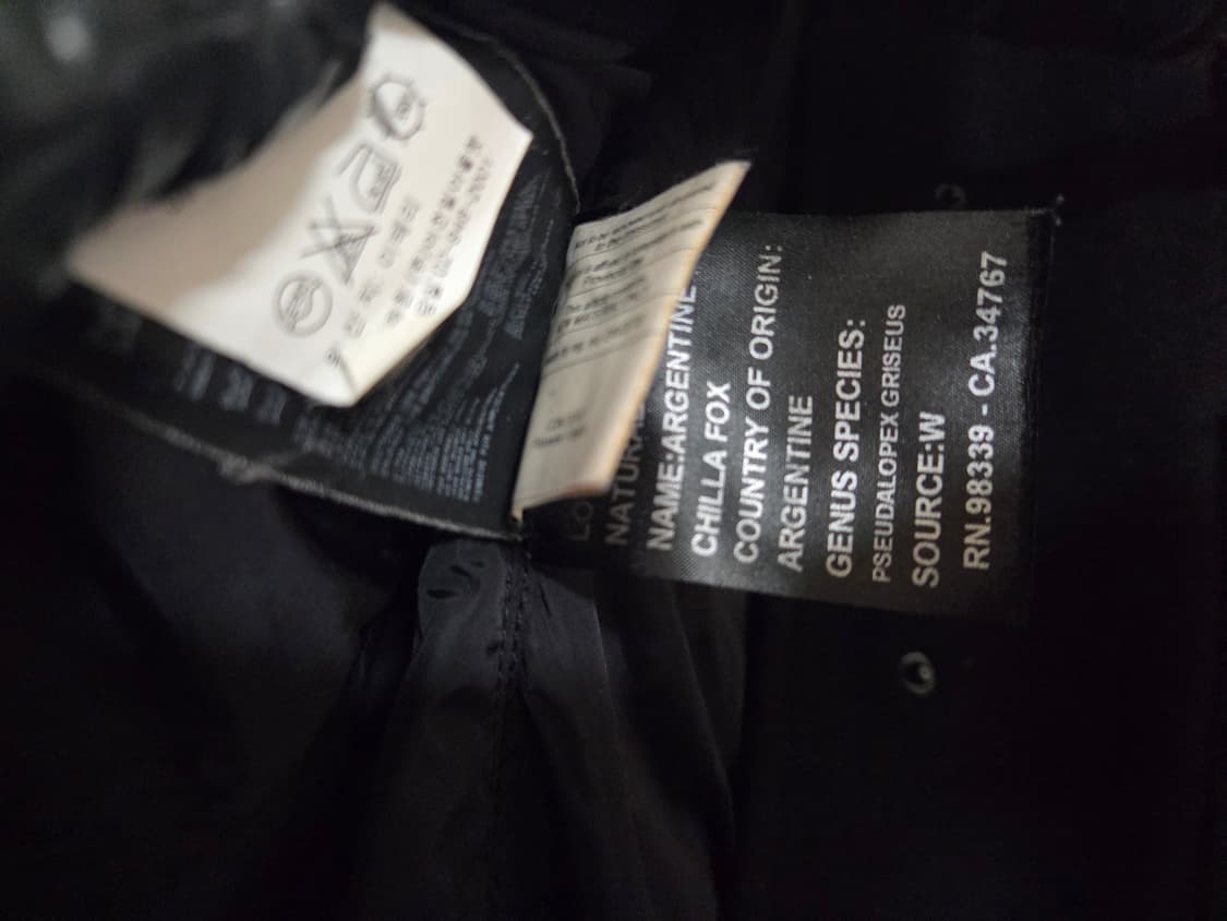 [정품 급매] 프라다 그라데이션 레더 퍼 후드  더플 코트 Xs 상품이미지3