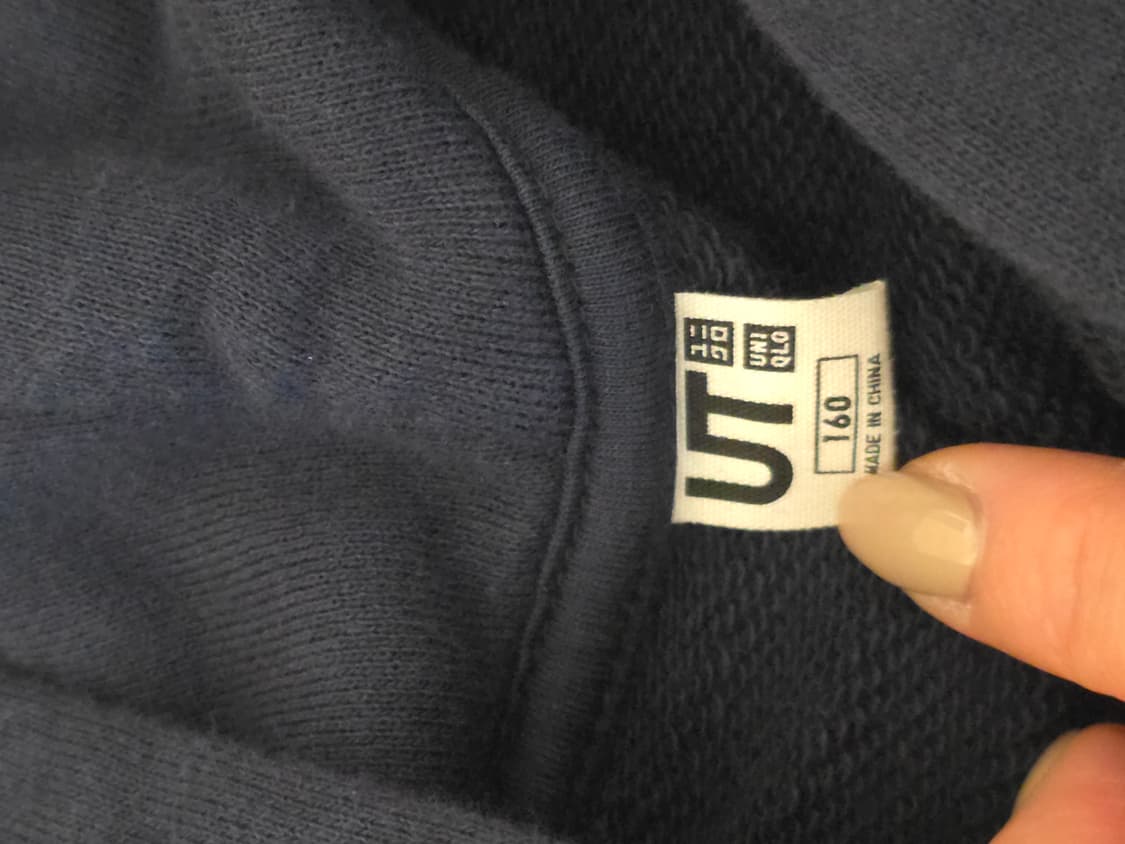 유니클로 스폰지밥 후드티 - 160 상품이미지4