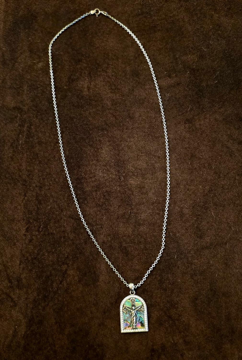 Silver925 shell 🐚 angel cross nacklace 상품이미지1