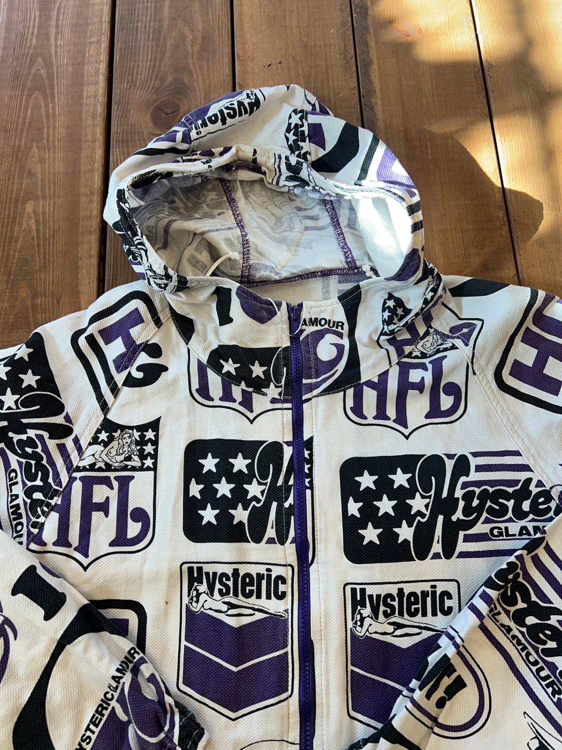 히스테릭글래머 퍼플 히스걸 패치 후드집업 상품이미지8