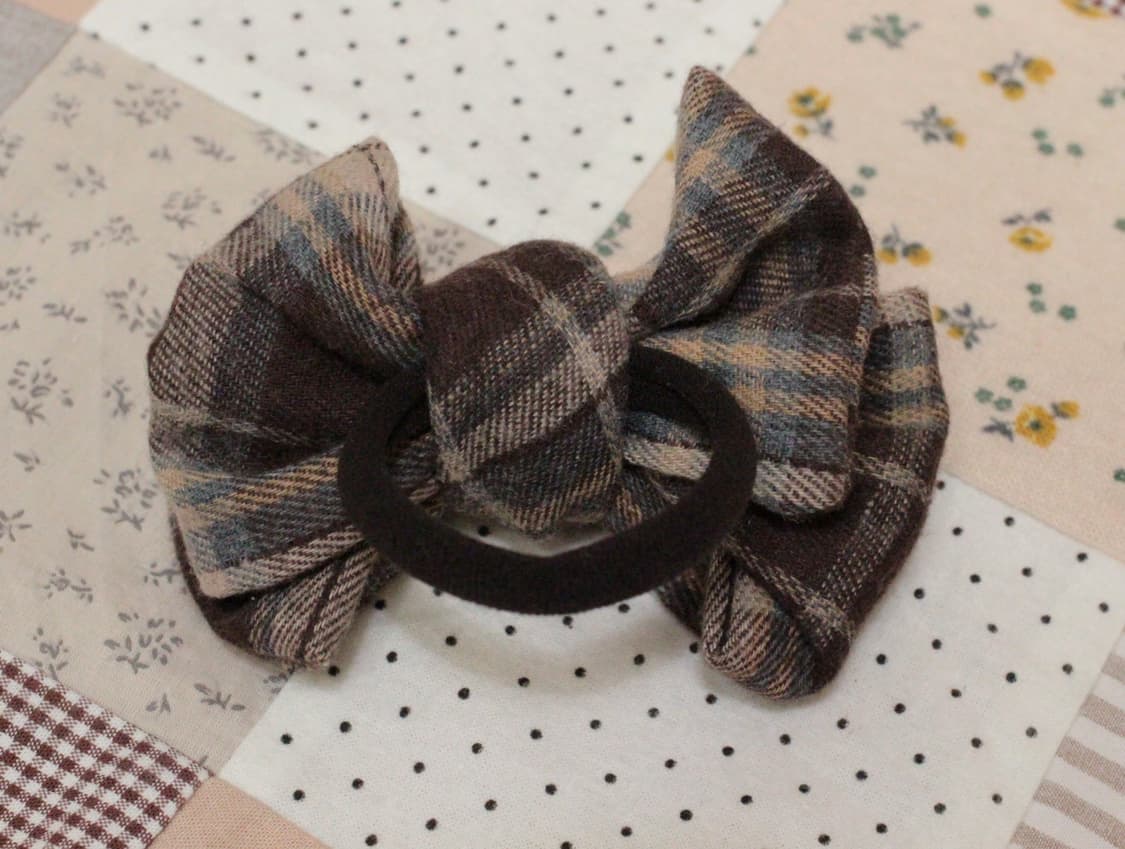 핸드메이드 리본 머리끈 2개세트 상품이미지3