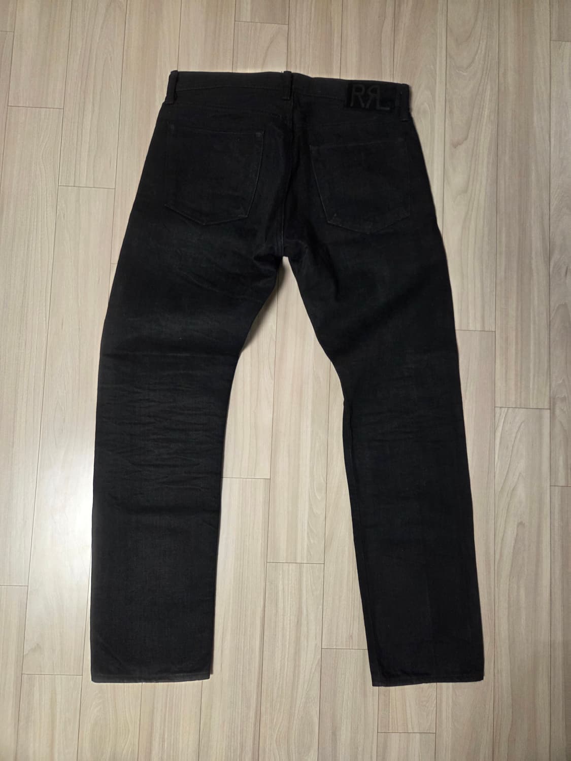 RRL 더블알엘 블랙온블랙 셀비지 데님 팬츠 32/30 상품이미지2