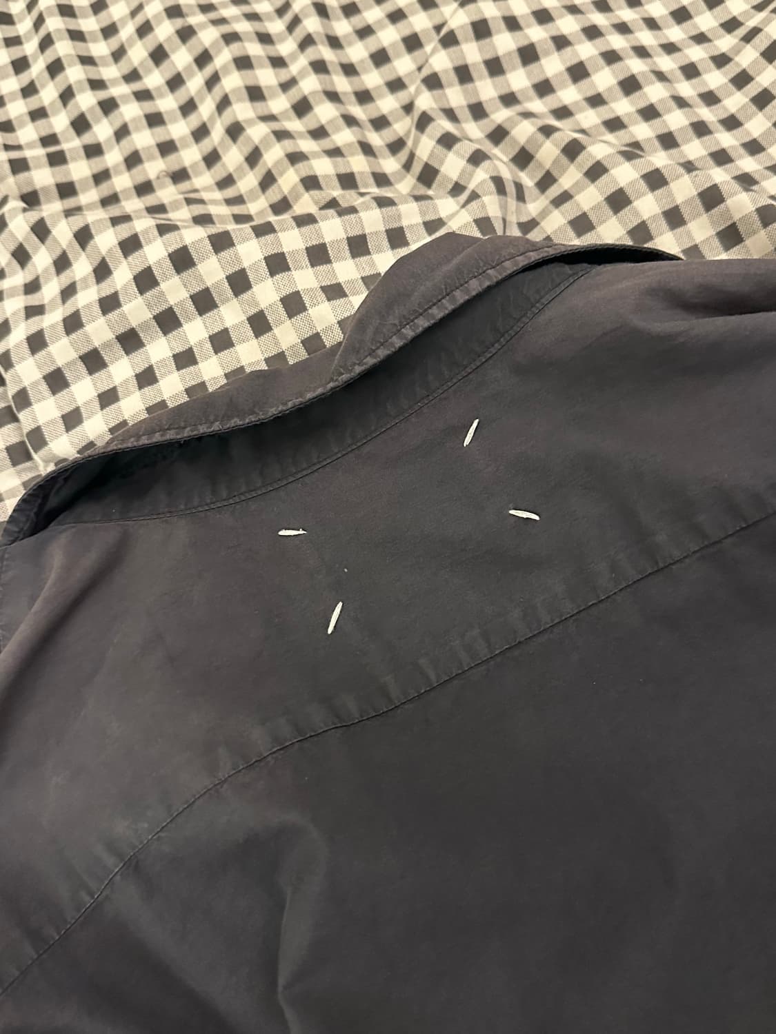 07aw 마틴 마르지엘라 셔츠 네이비 상품이미지3