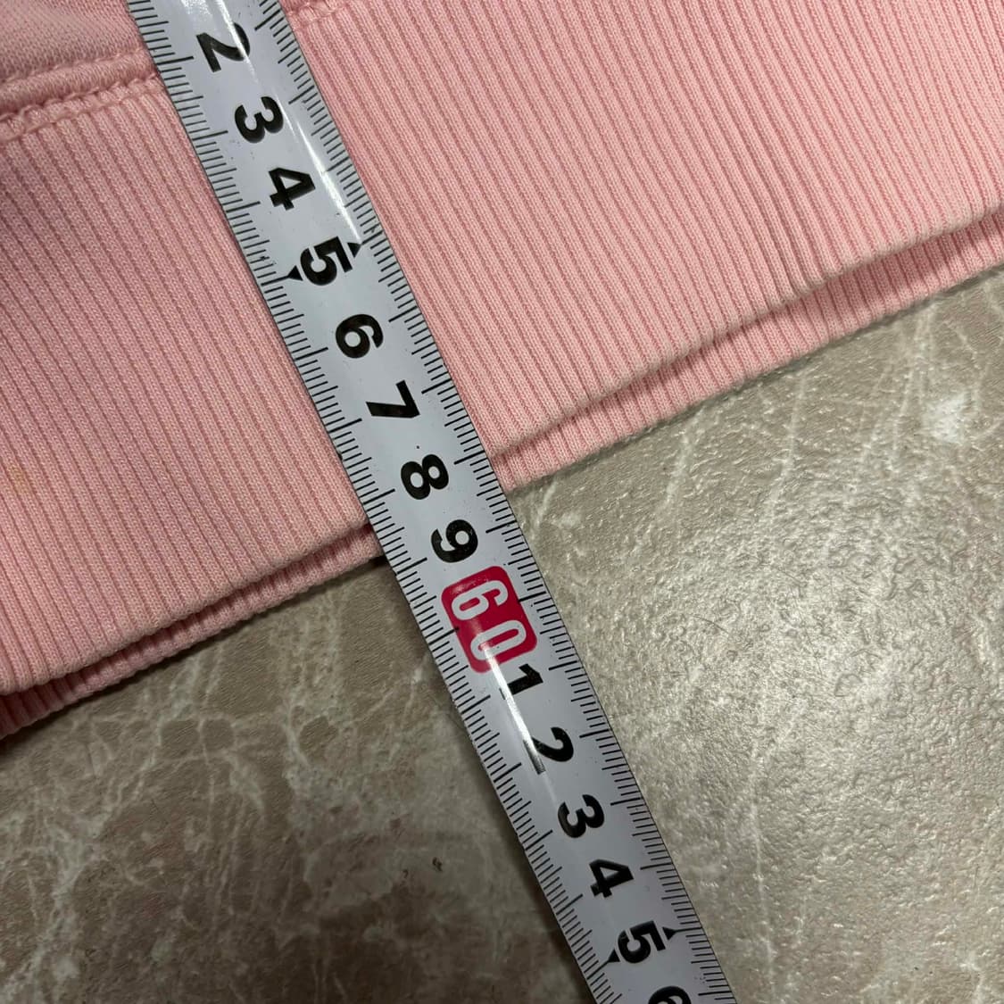 후아유 y2k 베이비핑크 러블리힙 걸즈 스웻 후드집업 희귀져지(M) 상품이미지8