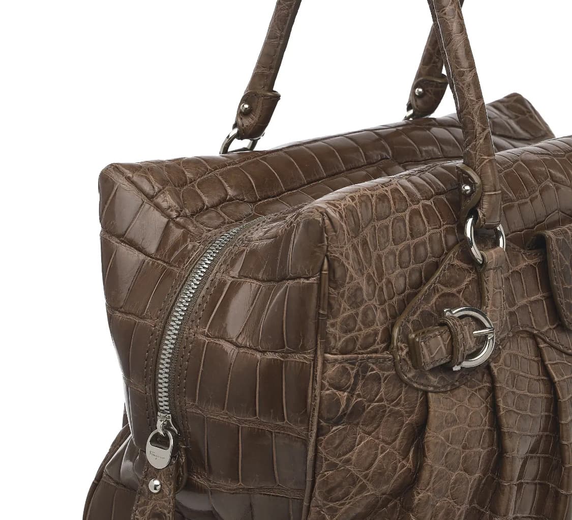 [A급] 페라가모  크로커다일 은장 간치니 토트백 판매합니다!!! 상품이미지4