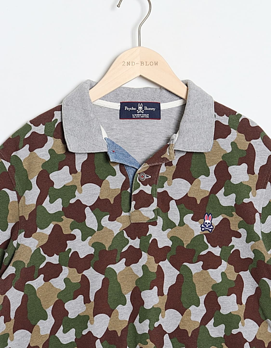 Psycho Bunny Camo Polo Shirts 상품이미지2