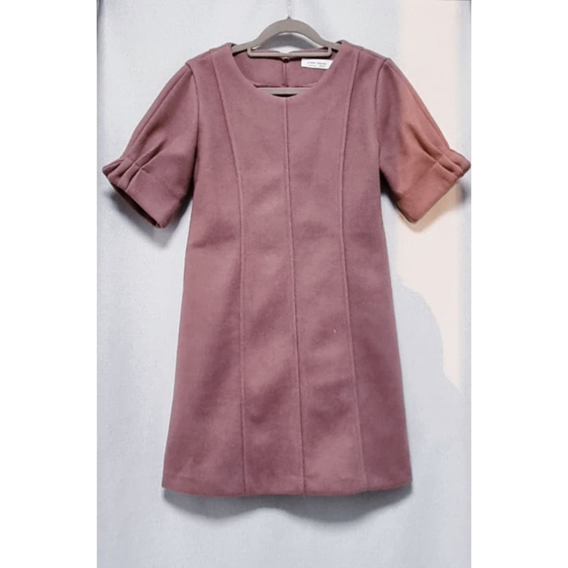 퍼프 모직 원피스 상품이미지1