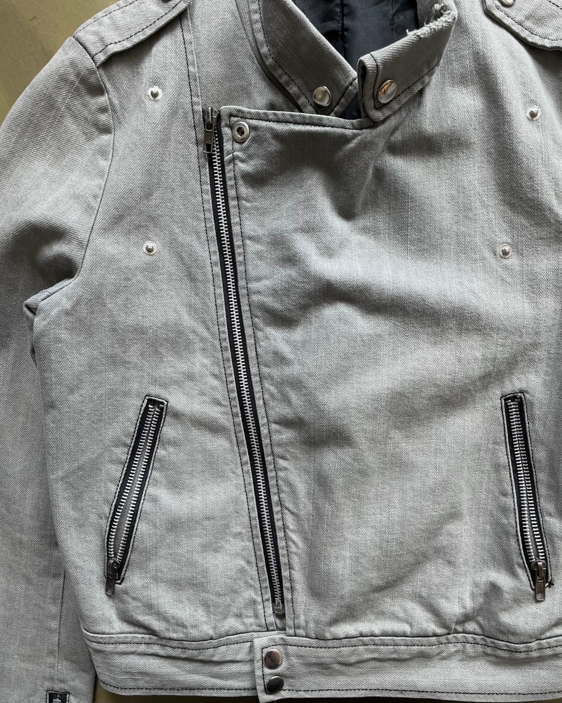 Vintage Destroyed Denim Rider Jakcet 상품이미지5