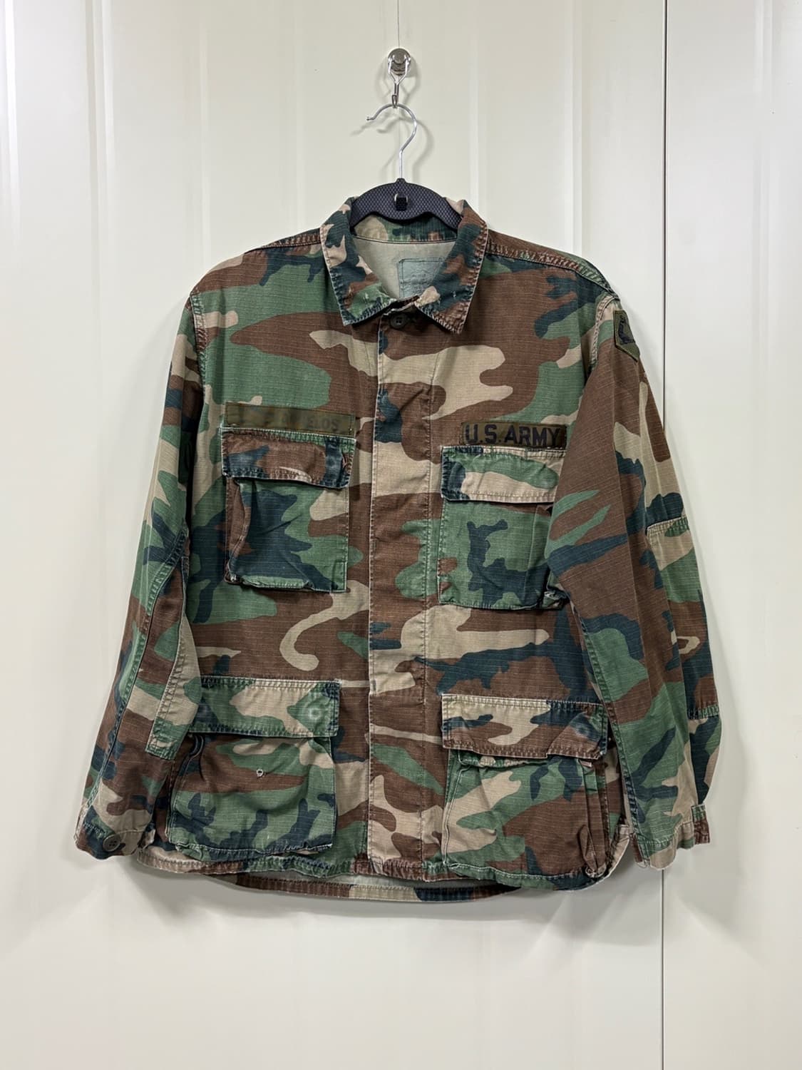 미군 빈티지 우드랜드 카모 BDU 자켓 상품이미지1