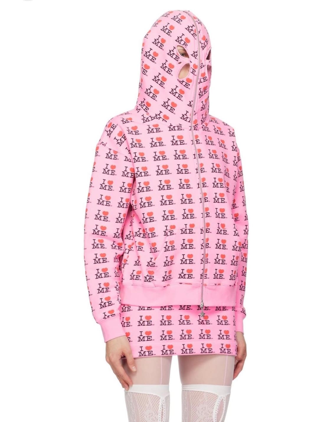 애슐리 윌리엄스 아이하트미 패턴 핑크 후드집업  상품이미지2