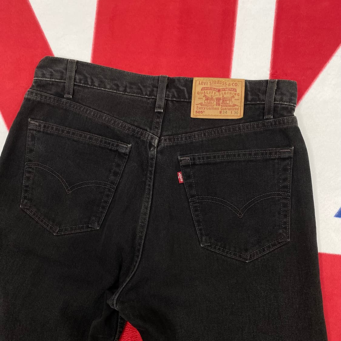 00s 리바이스 505 흑청데님팬츠 34 상품이미지5
