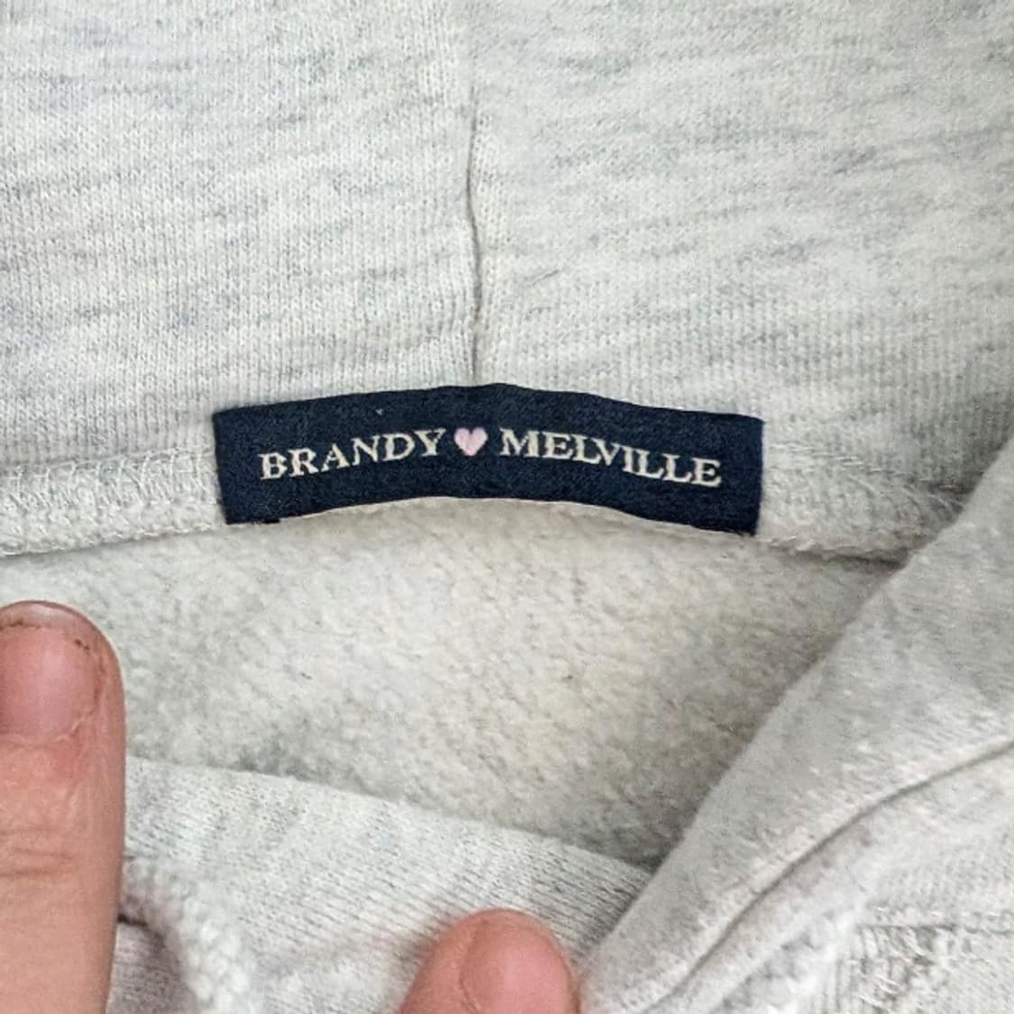 브랜디 멜빌 여성용 회색과 크림색 후디 상품이미지2