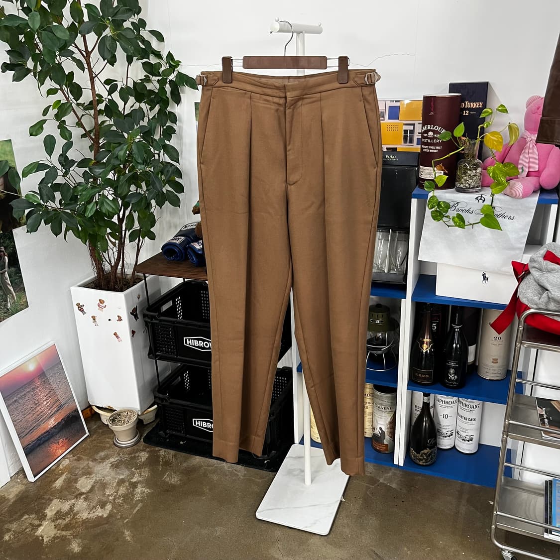 캡틴선샤인 원플리츠 울 트라우저 34 상품이미지1