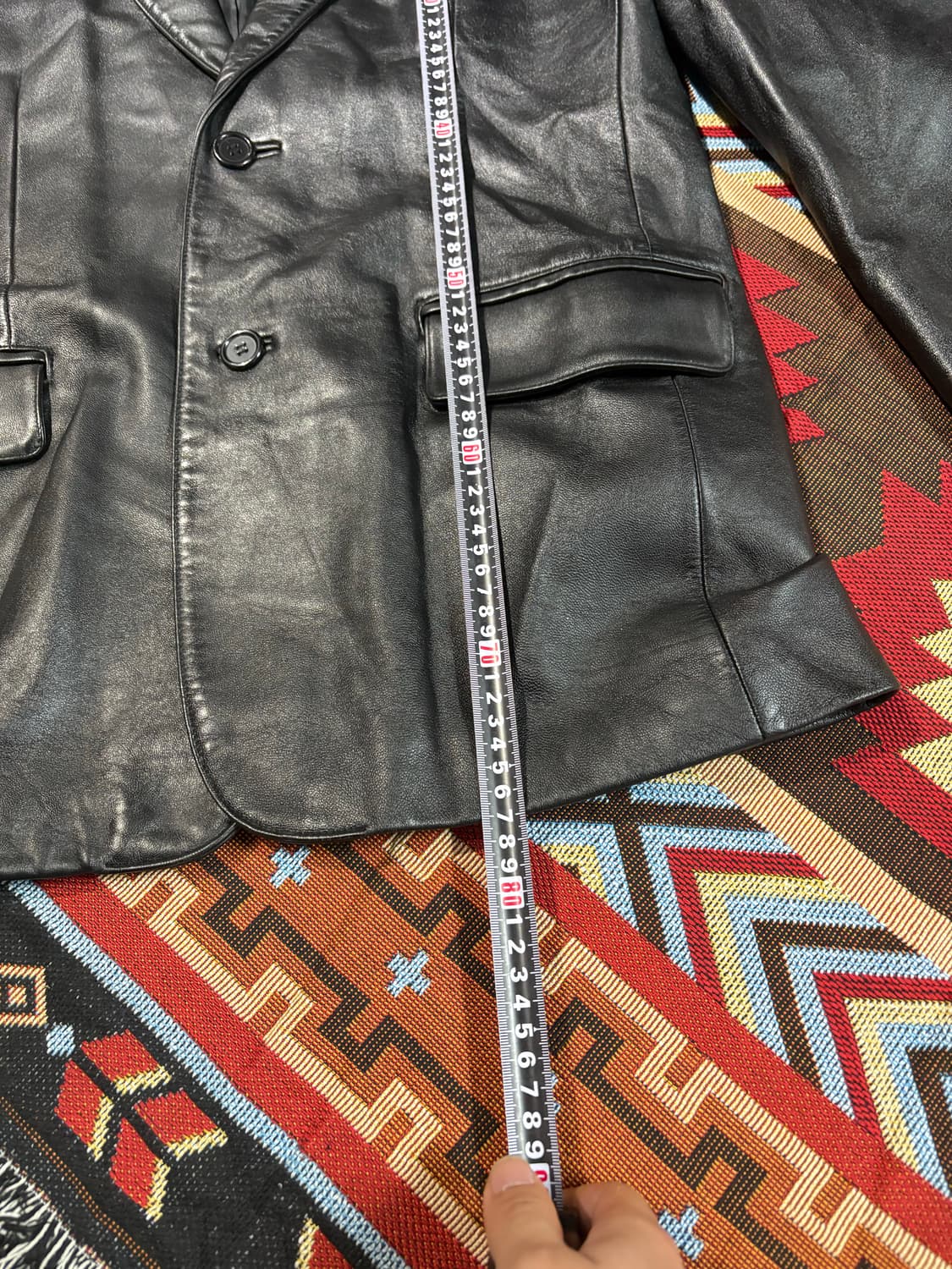 빈티지 100% 양가죽 블레이저 레더자켓 상품이미지7