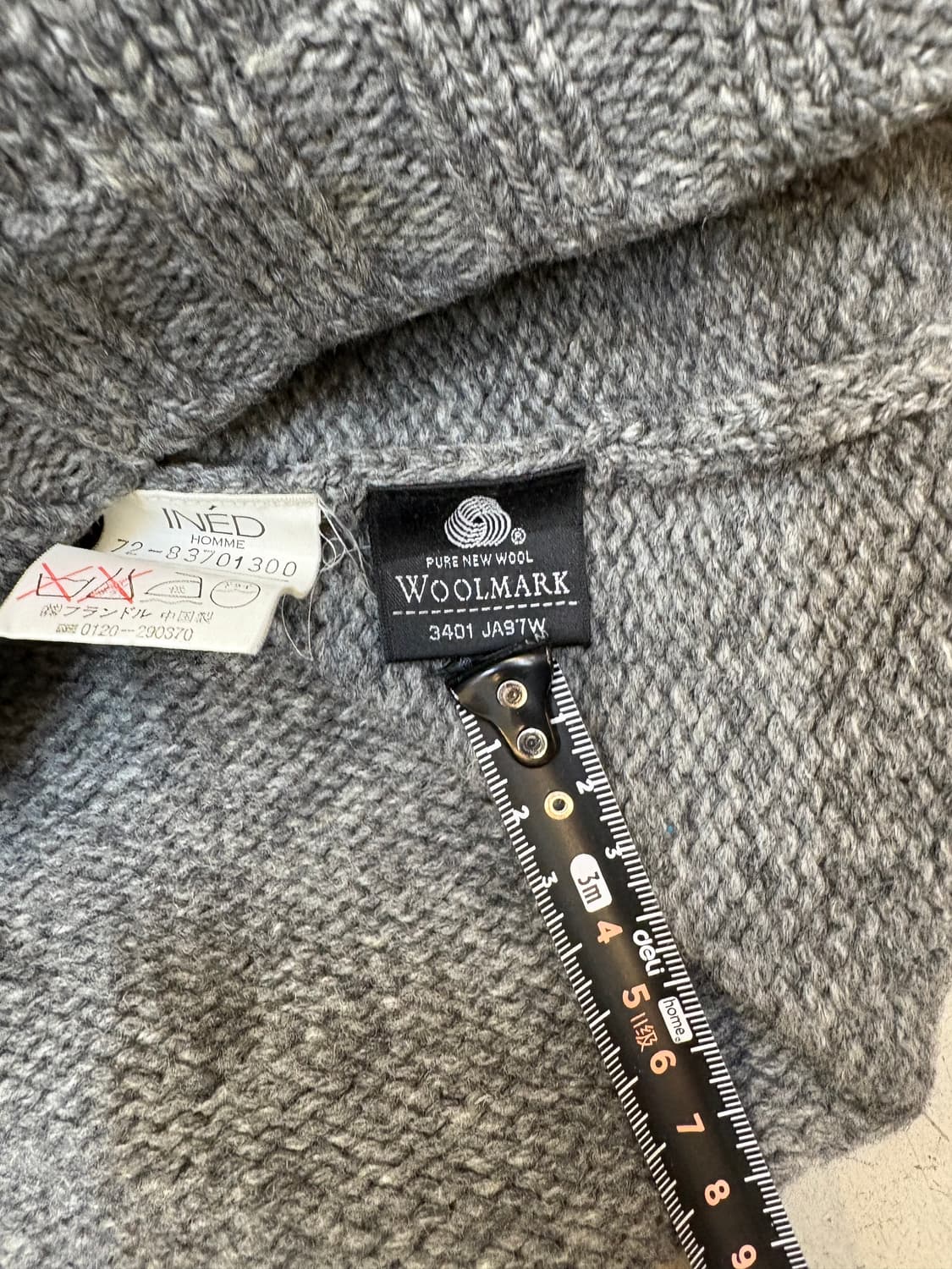 이네드 옴므 울 집 가디건 상품이미지4