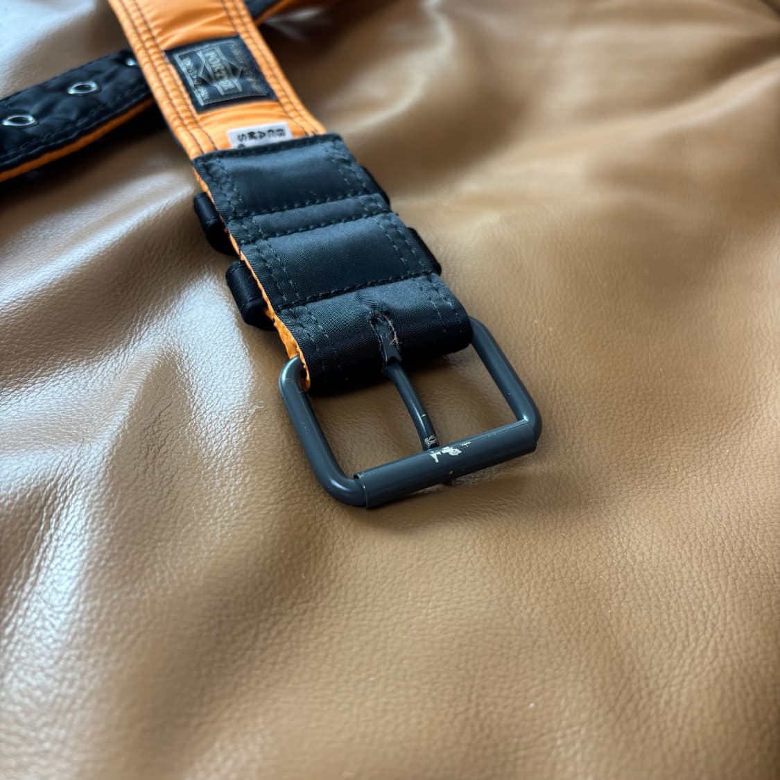 PORTER BEAMS 포터 빔즈 콜라보 탱커 벨트 블랙 오렌지 상품이미지6