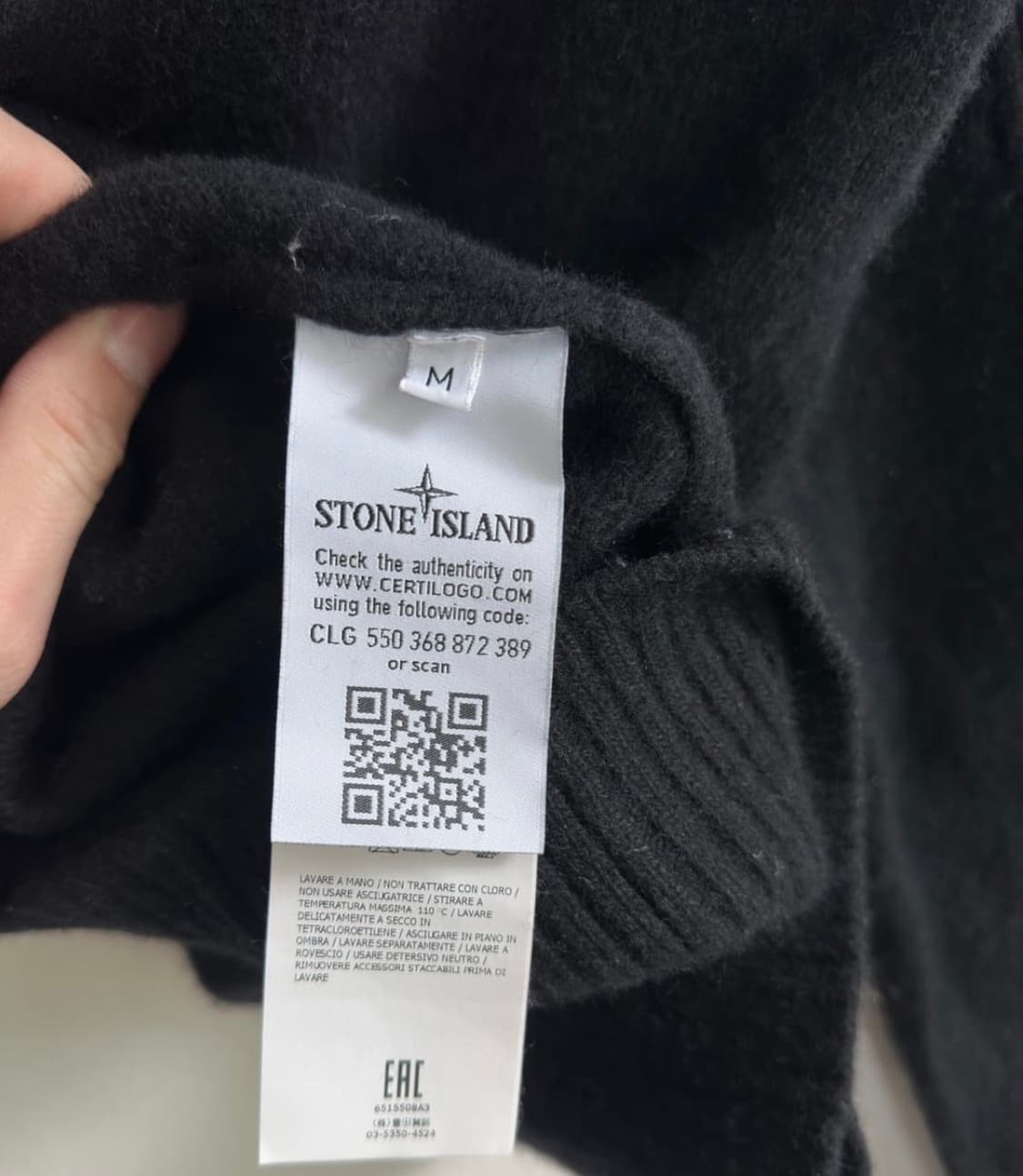 스톤아일랜드 반집업 니트 스웨터 M 상품이미지6