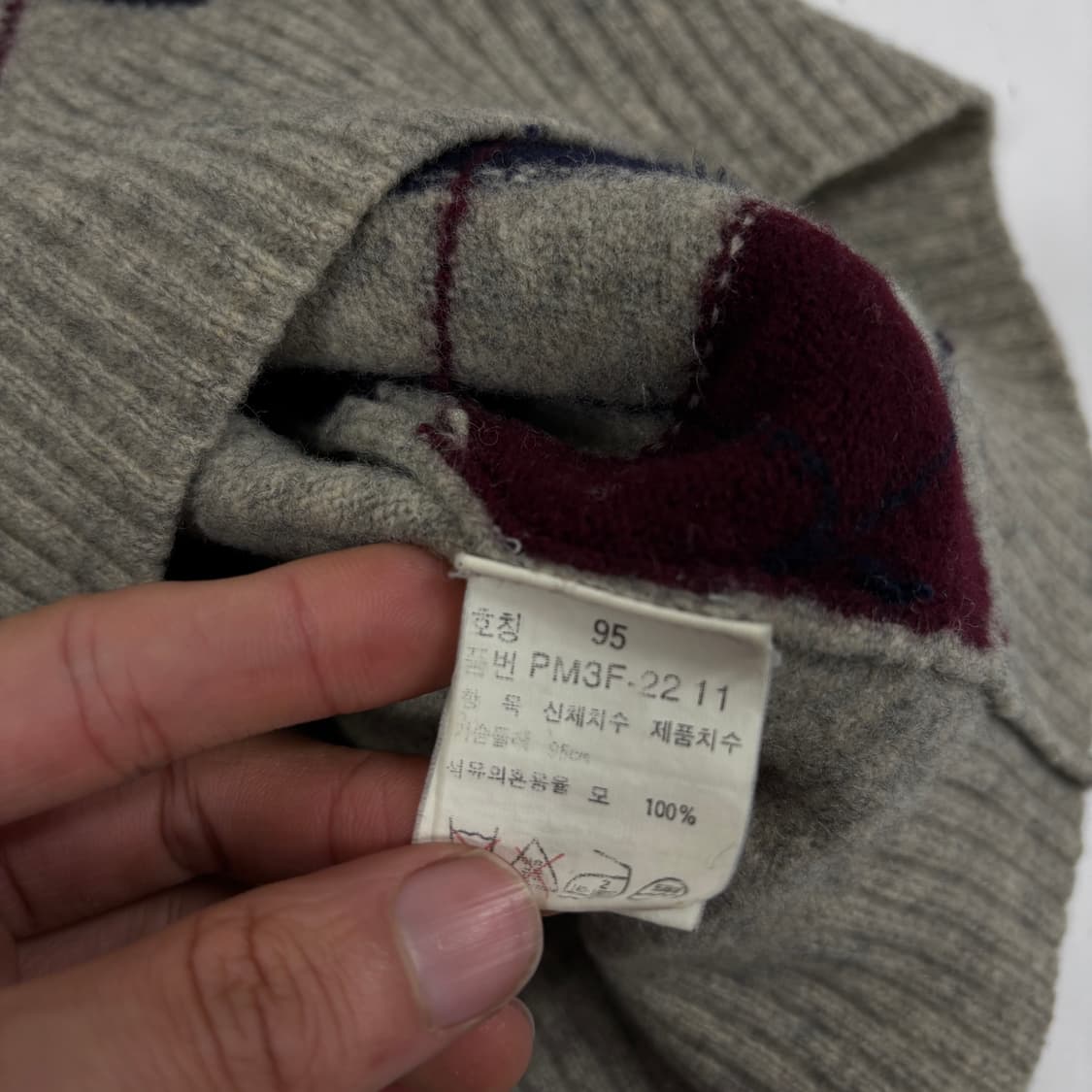 폴로 램스울 아가일 니트  상품이미지8