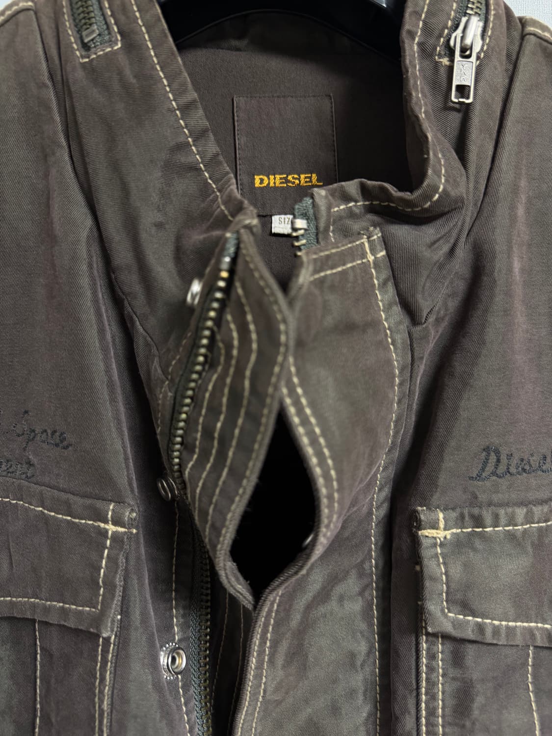 디젤 멀티포켓  헌팅 빈티지 야상 자켓 L 상품이미지3