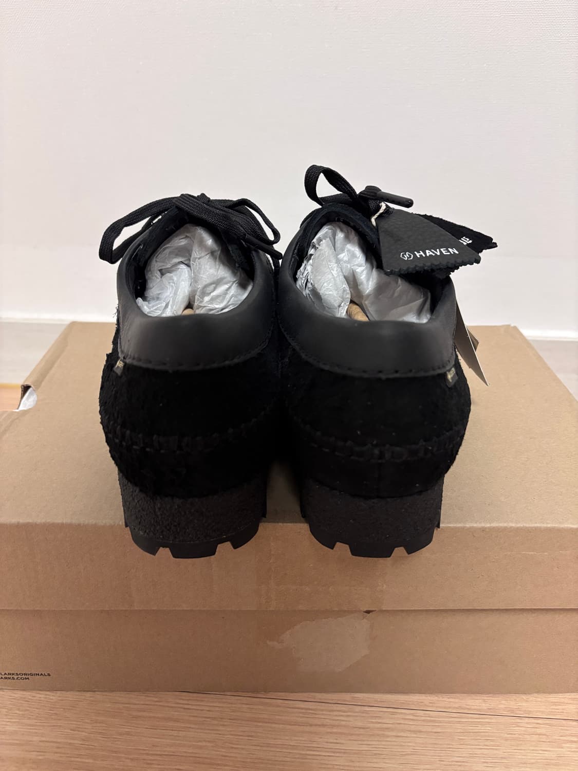 새상품) 265 클락스 위버 비브람 고어텍스 블랙 스웨이드 상품이미지4