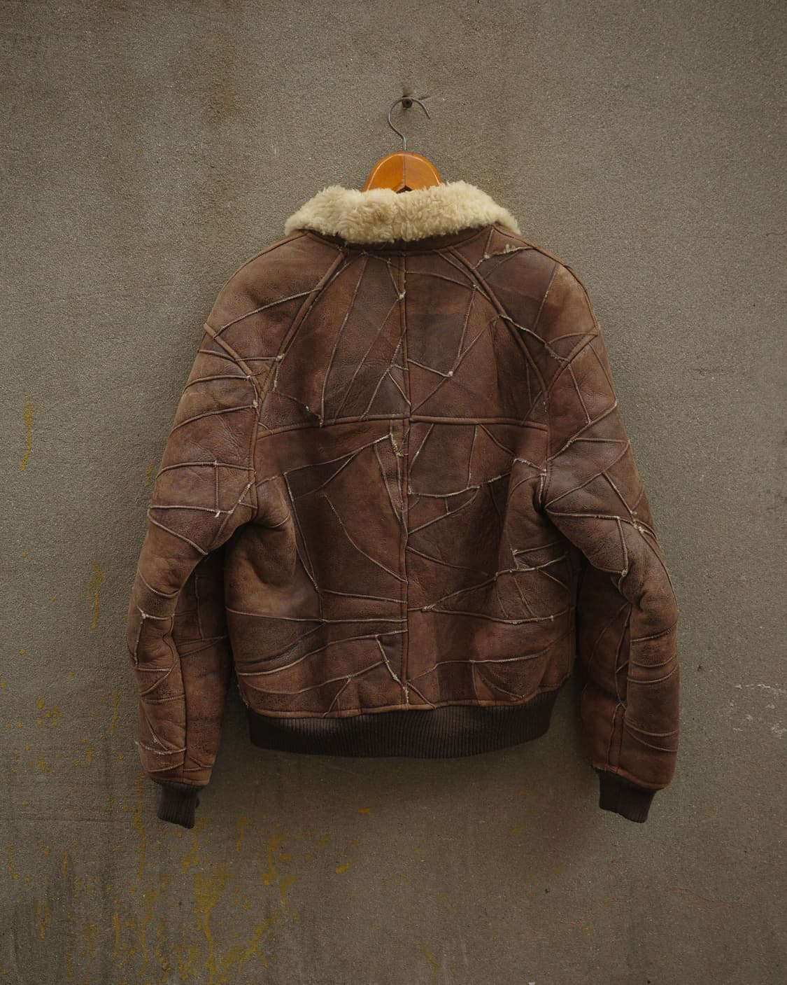 빈티지 패치워크 b-6 시어링 무통 자켓 상품이미지5