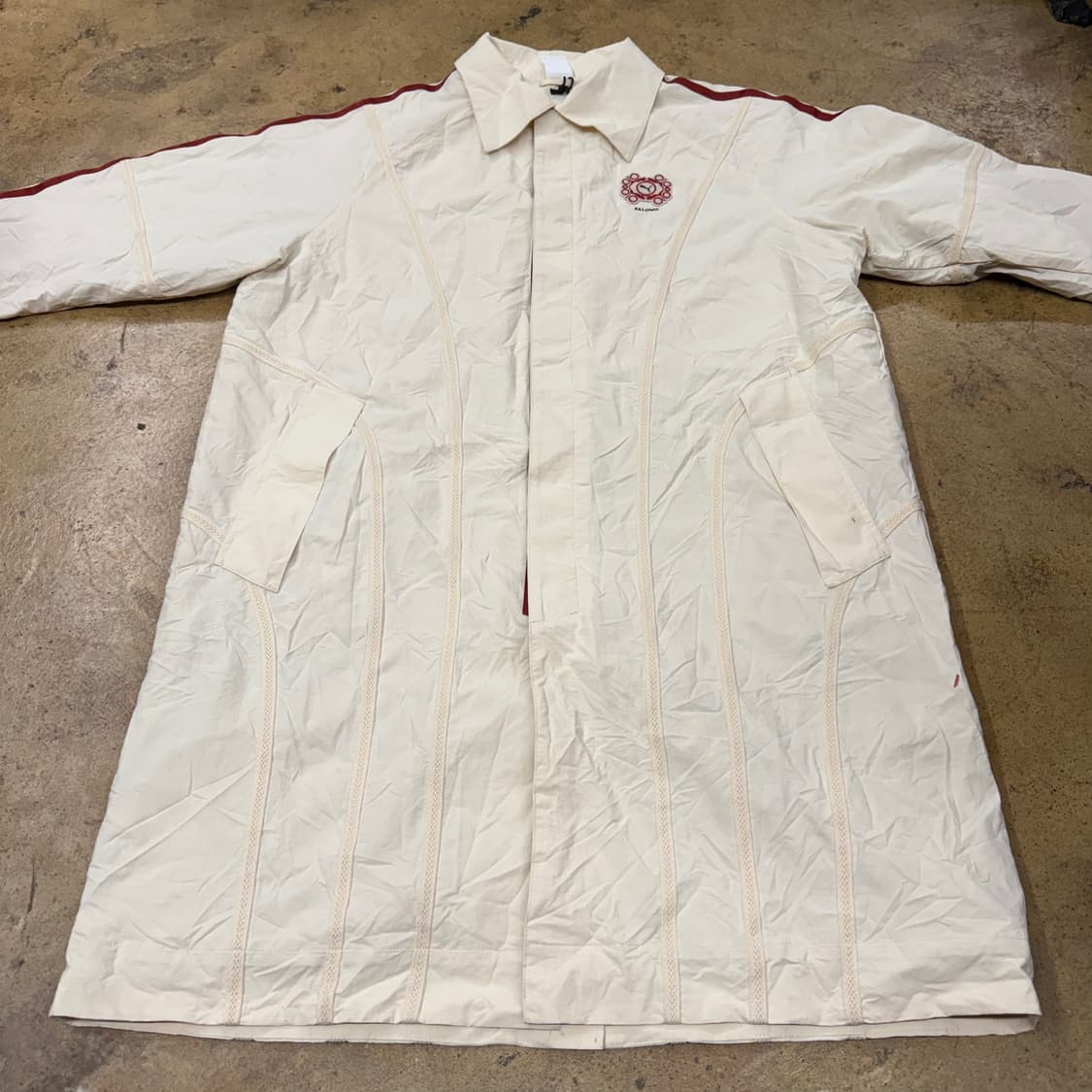 [정품/XL] 푸마 팔로모 자켓 아이보리 레드 라인 b8 상품이미지3