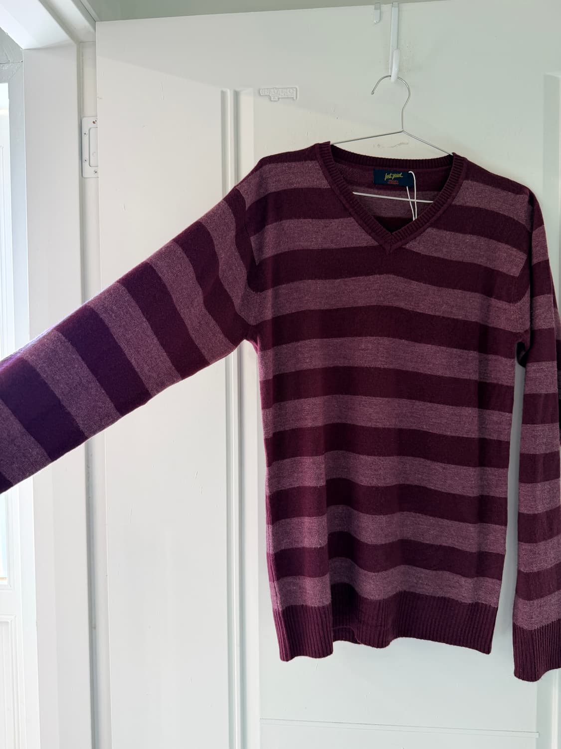 일본빈티지 라벤더 스트라이프 니트 상품이미지4