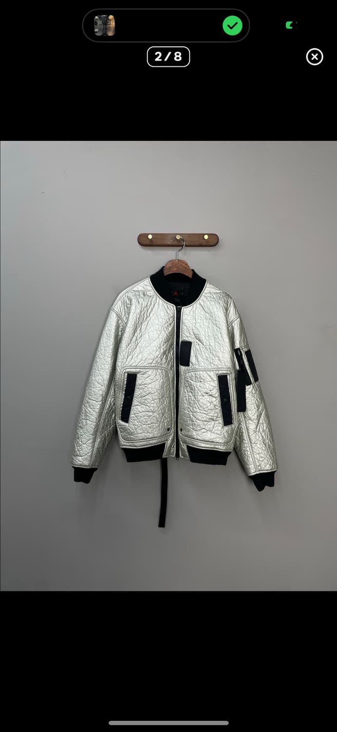 나이키 조던 23 엔지니어드 MA-1 메탈릭 실버 항공자켓 A2858 상품이미지2