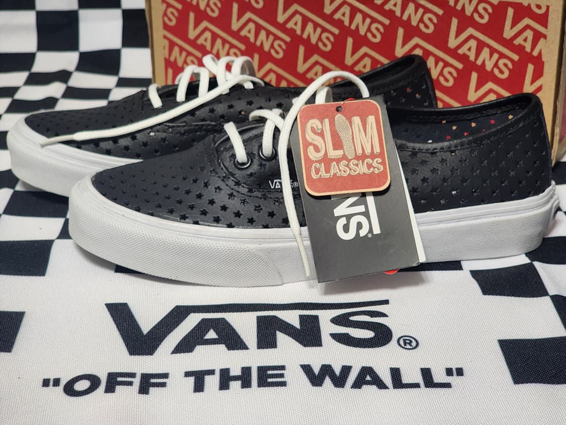 Vans Authentic SlimPerfStars 블랙 스니커즈 220 상품이미지1