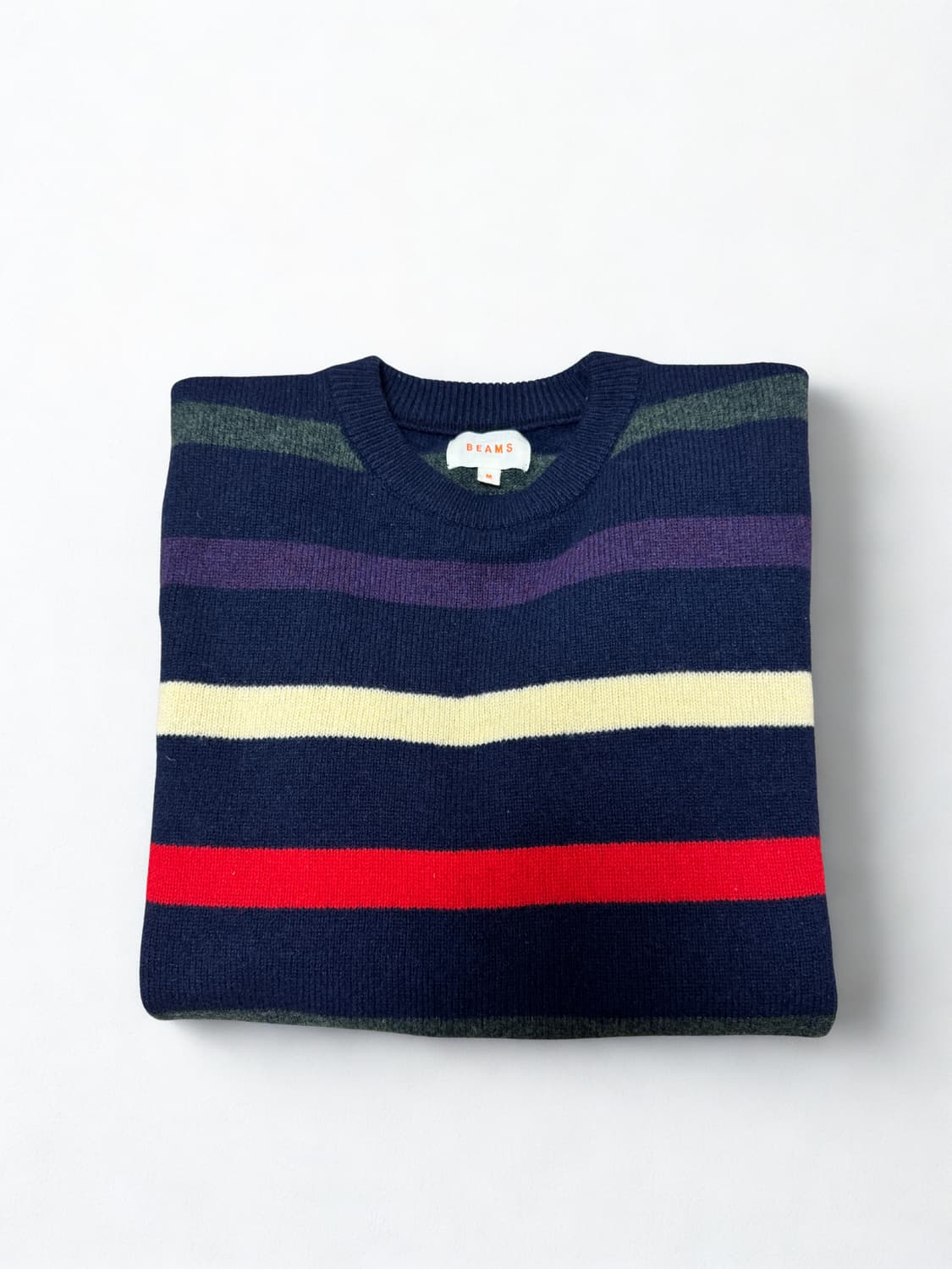 빔즈 스트라이프 울 니트 상품이미지1