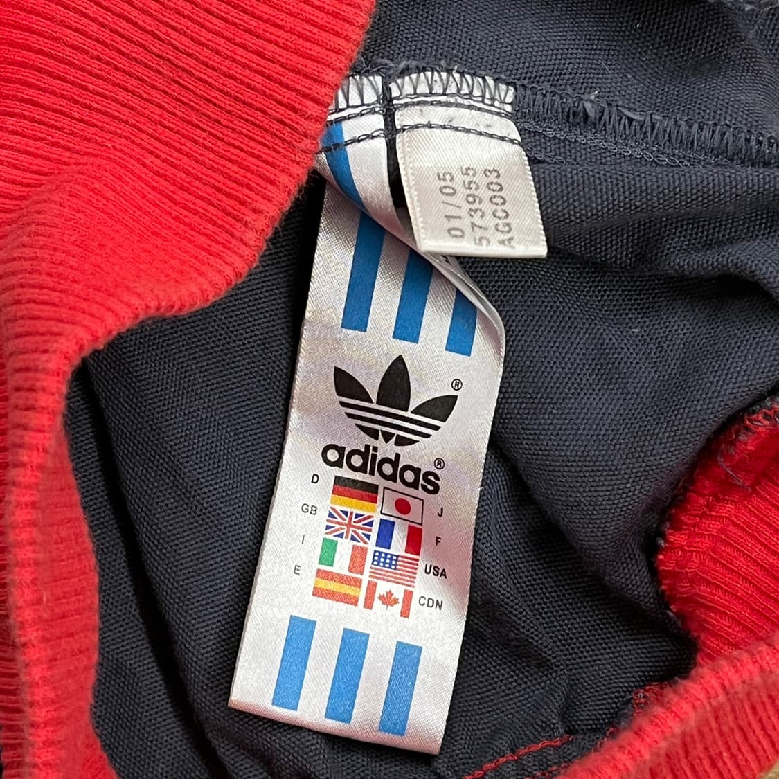 아디다스 검빨 블랙 레드 투 포켓 져지 100 상품이미지6