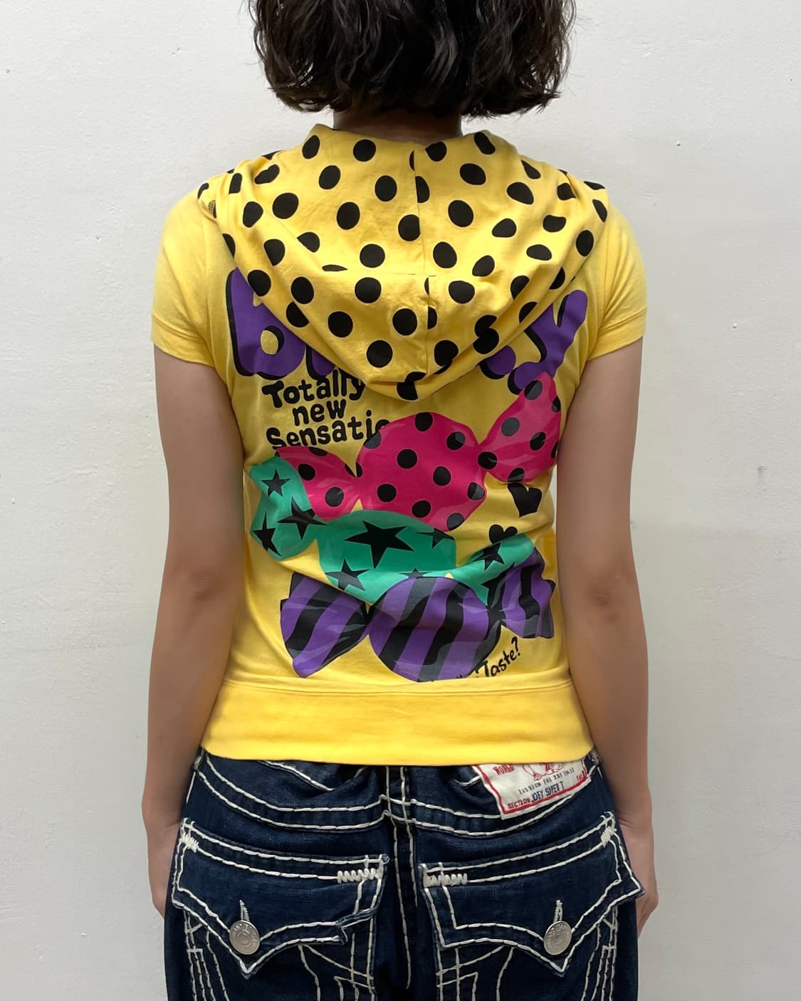  Milky Black Dot Candy Yellow T-shirt  상품이미지2