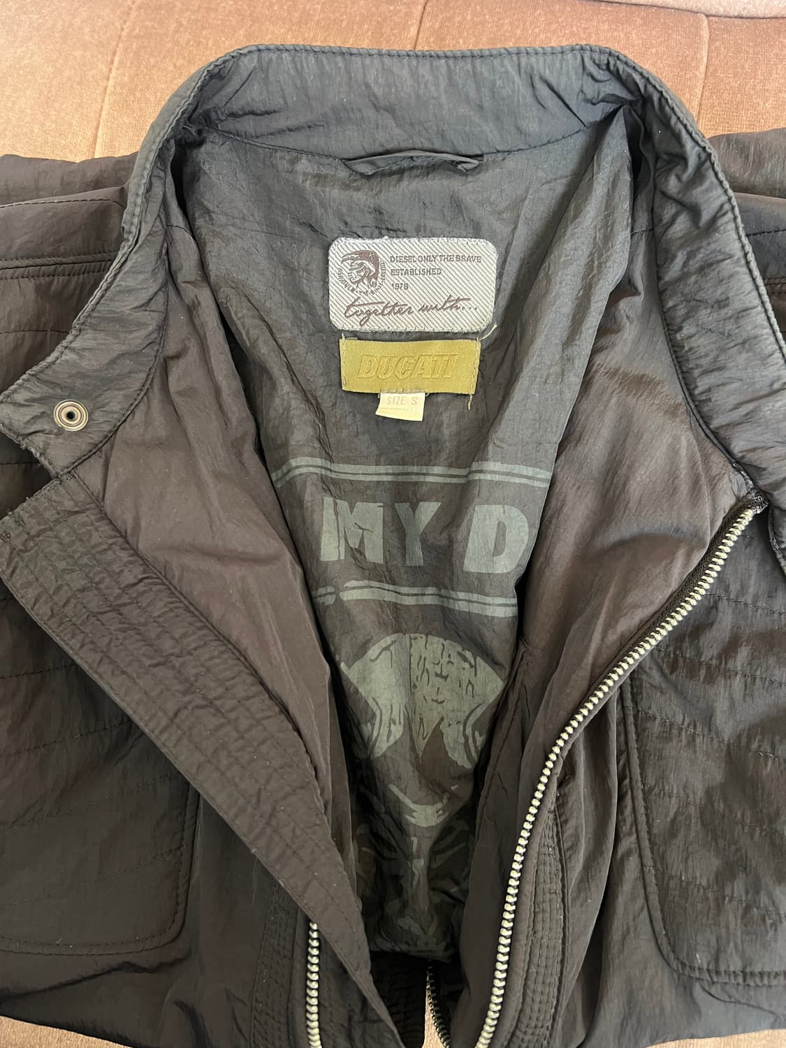 디젤x 두카티 DUCATI 남성 블랙 레이싱 바람막이점퍼 바이커자켓 상품이미지5