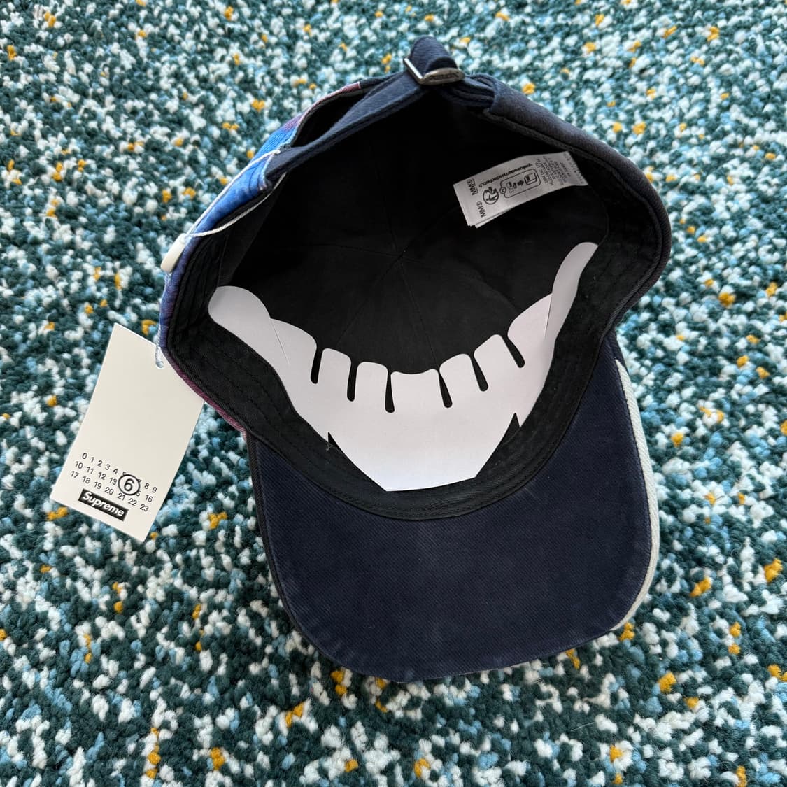 슈프림 x MM6 마르지엘라 스플릿 캡 네이비 상품이미지5