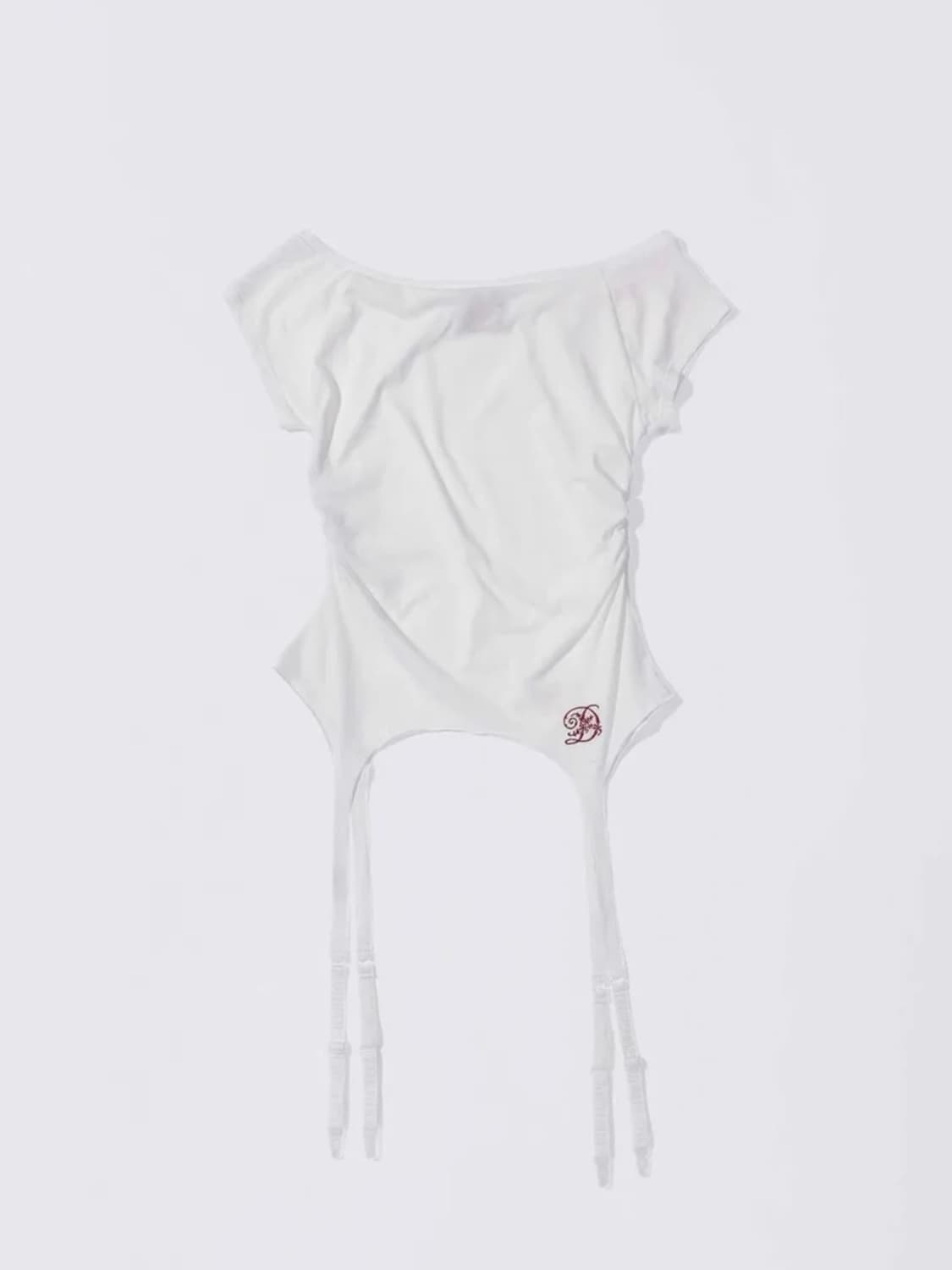 스컬프터 Garter Belt Tee White 상품이미지1