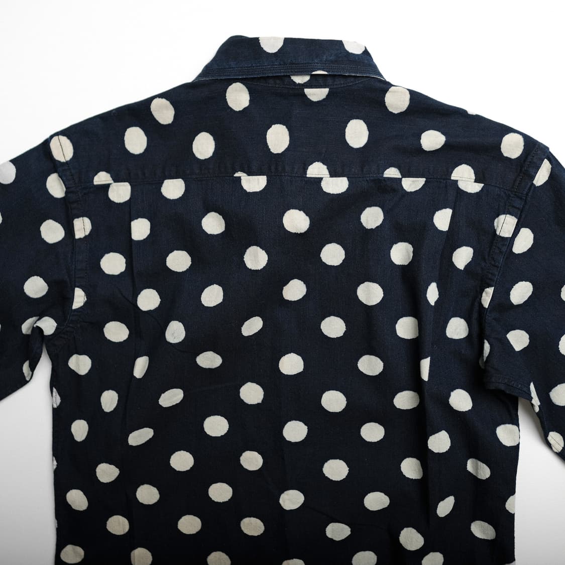 45rpm 도트 인디고 셔츠 3사이즈 (추천 55-66) 상품이미지5