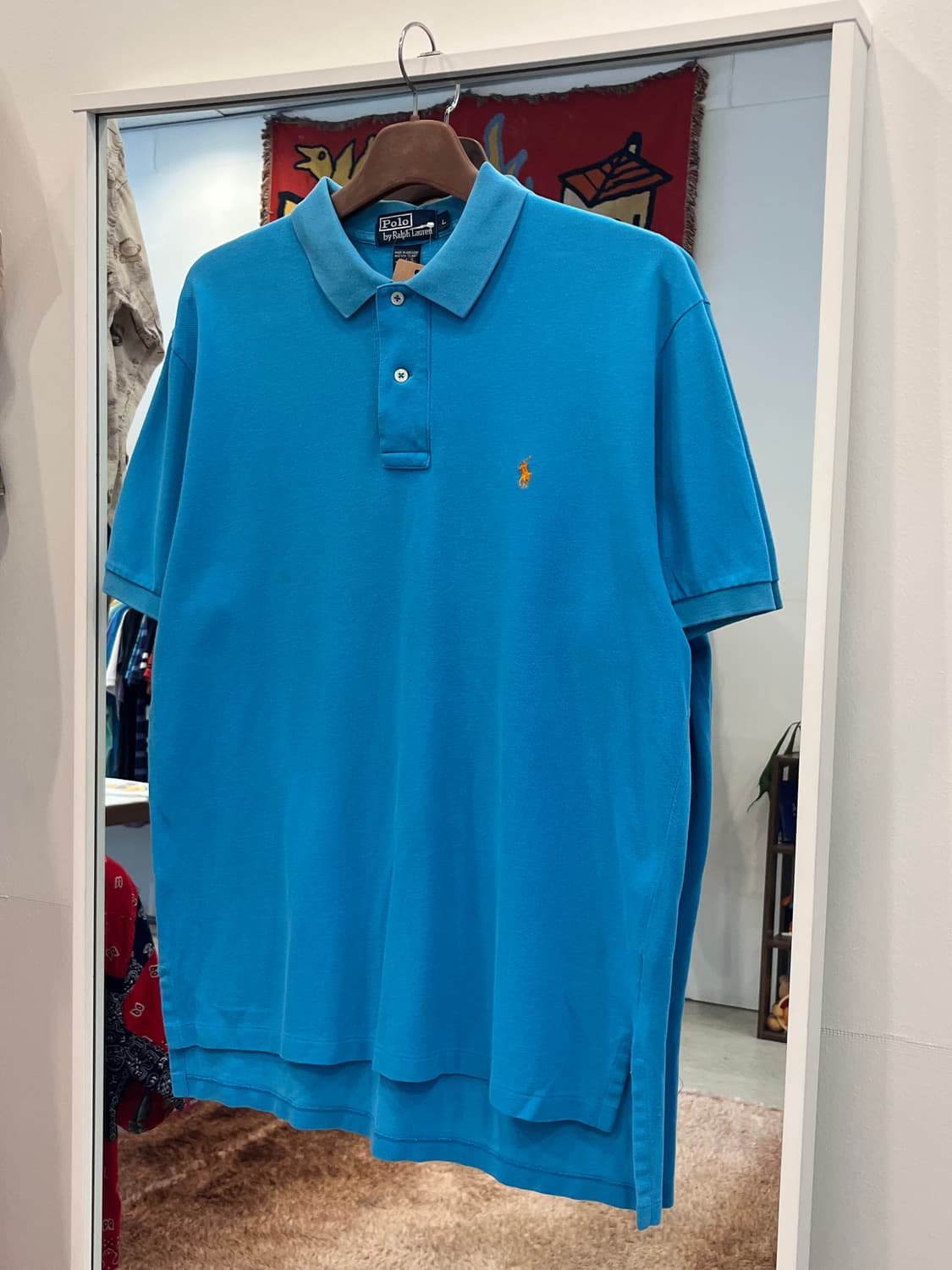 Polo RL 폴로 랄프로렌 카라티 pk 반팔 티셔츠 (blue) 상품이미지1