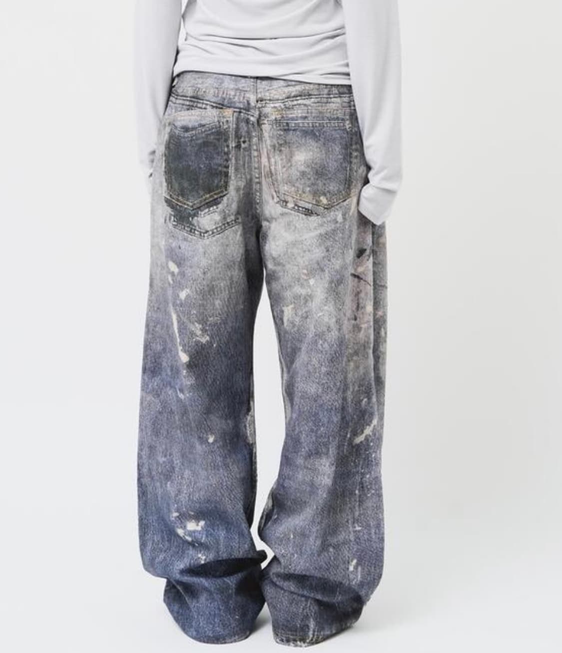 하이파이펑크 디지털 와이드 데님 상품이미지2