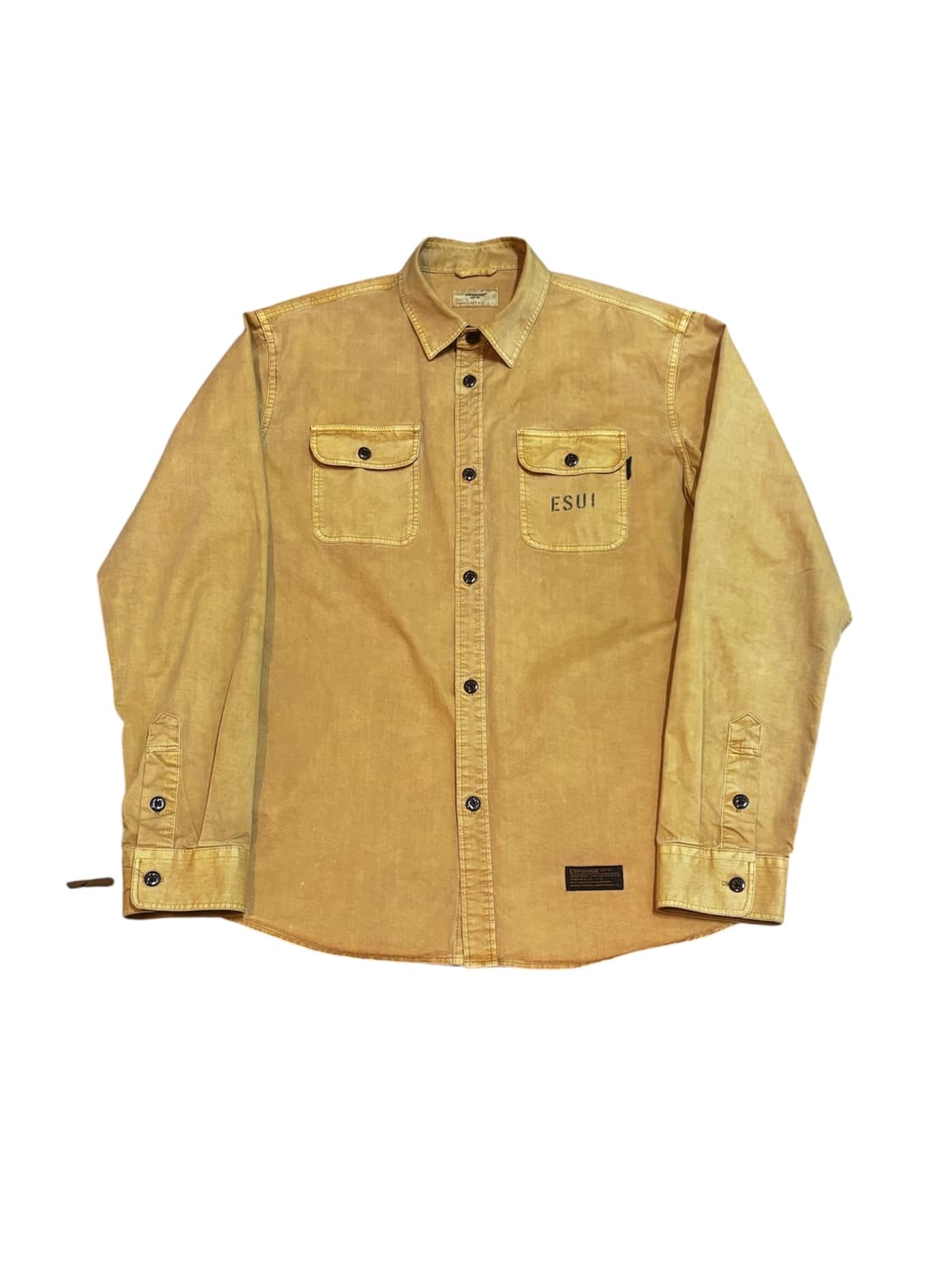 에스피오나지 Hurst Dyed Shirts Mustard 상품이미지1
