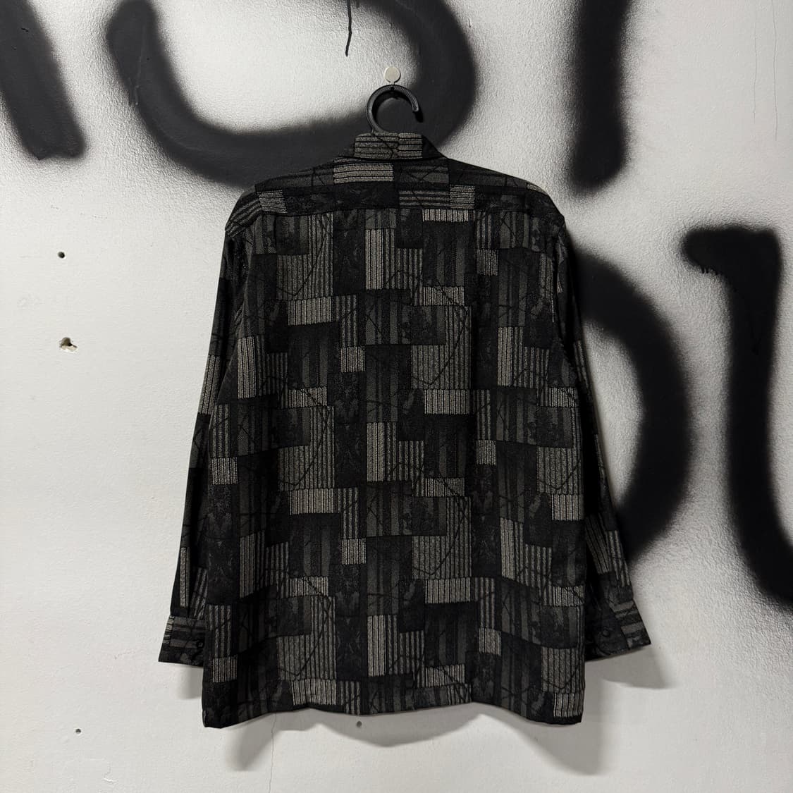 VTG 빈티지 격자무늬 체크 패턴 원포켓 긴팔 셔츠 상품이미지2