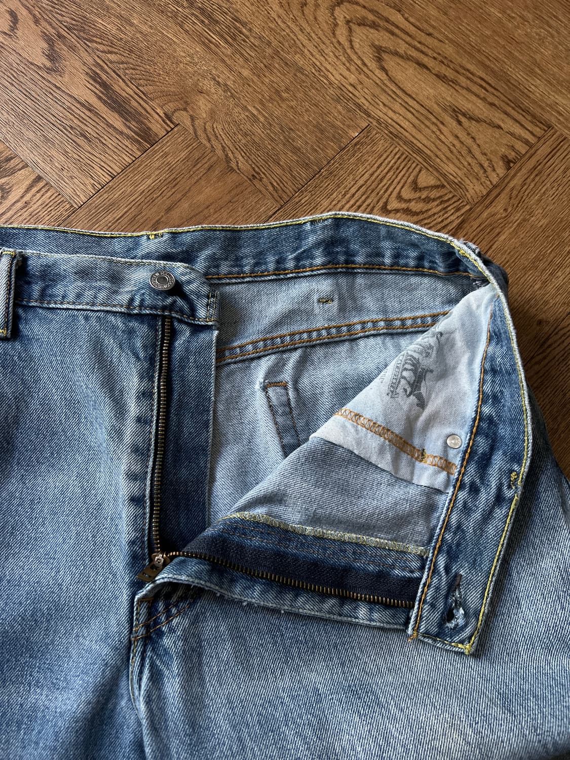 [36]리바이스 517 빈티지 워싱 플레어핏 데님 팬츠 상품이미지3